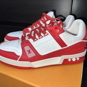 TRAINER RED WHITE LIMITED SIZE 9